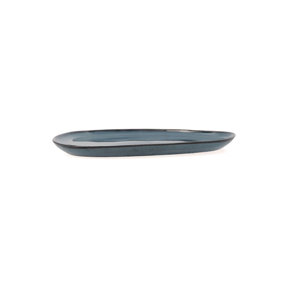 Flad Plade Bidasoa Ikonic Bl Keramik 14 x 13,6 x 0,8 cm (12 enheder) (Pack 12x) #7