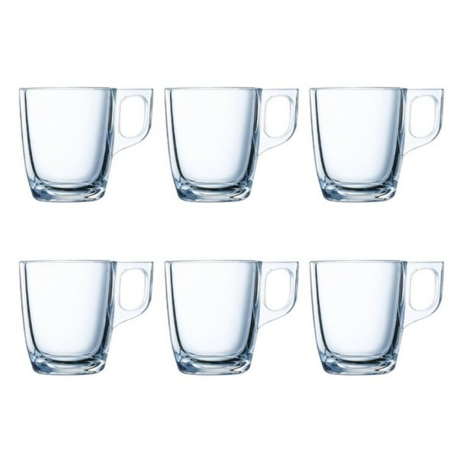 Dele kaffekopst Luminarc Nuevo Gennemsigtig Glas 90 ml 6 Dele #1
