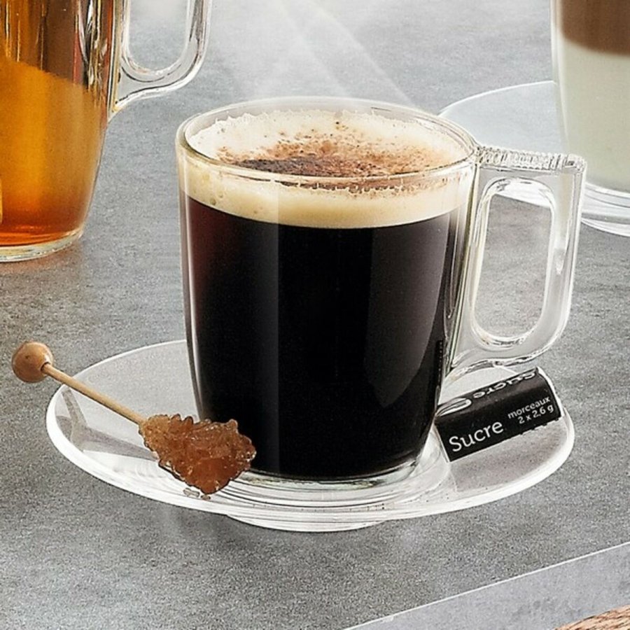 Dele kaffekopst Luminarc Nuevo Gennemsigtig Glas 90 ml 6 Dele #4