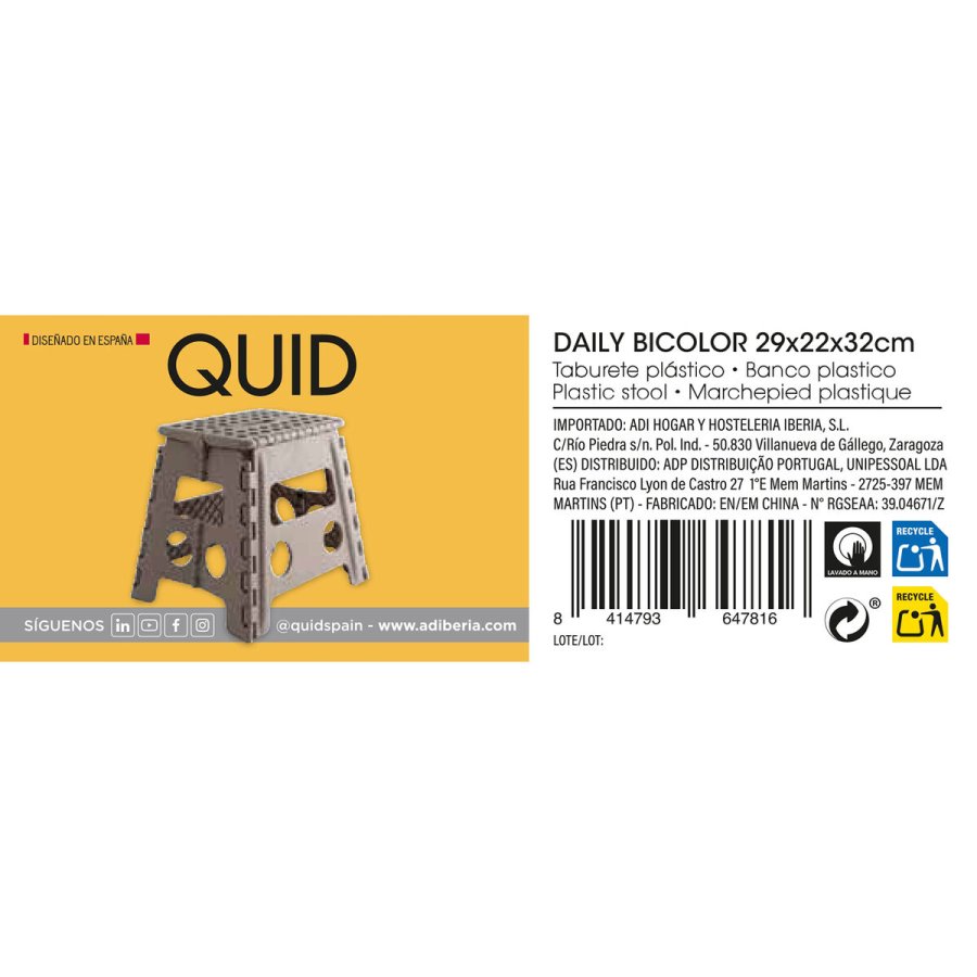 Taburet Quid Daily Plastik (29 x 22 x 32 cm) #9