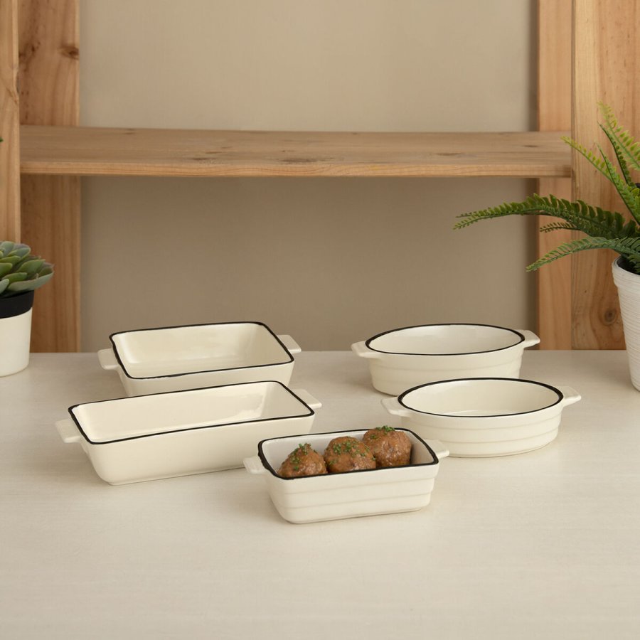 Kasserolle Quid Cocco Hvid Keramik 19 x 10,5 x 5 cm (12 enheder) (Pack 12x) #7