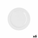 Desserttallerken Bidasoa Glacial Ala Estrch Hvid Keramik 20 cm (6 enheder) (Pack 6x) #1