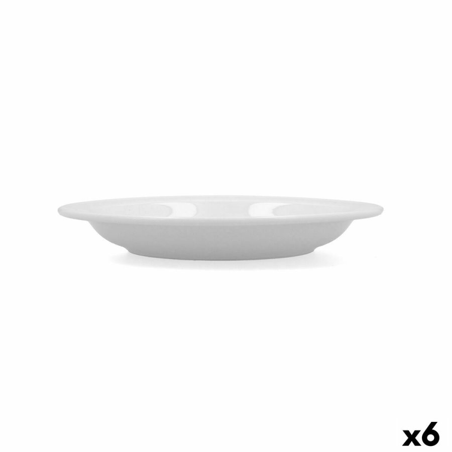 Dyb tallerken Bidasoa Glacial Keramik Hvid (23 cm) (Pack 6x) #4