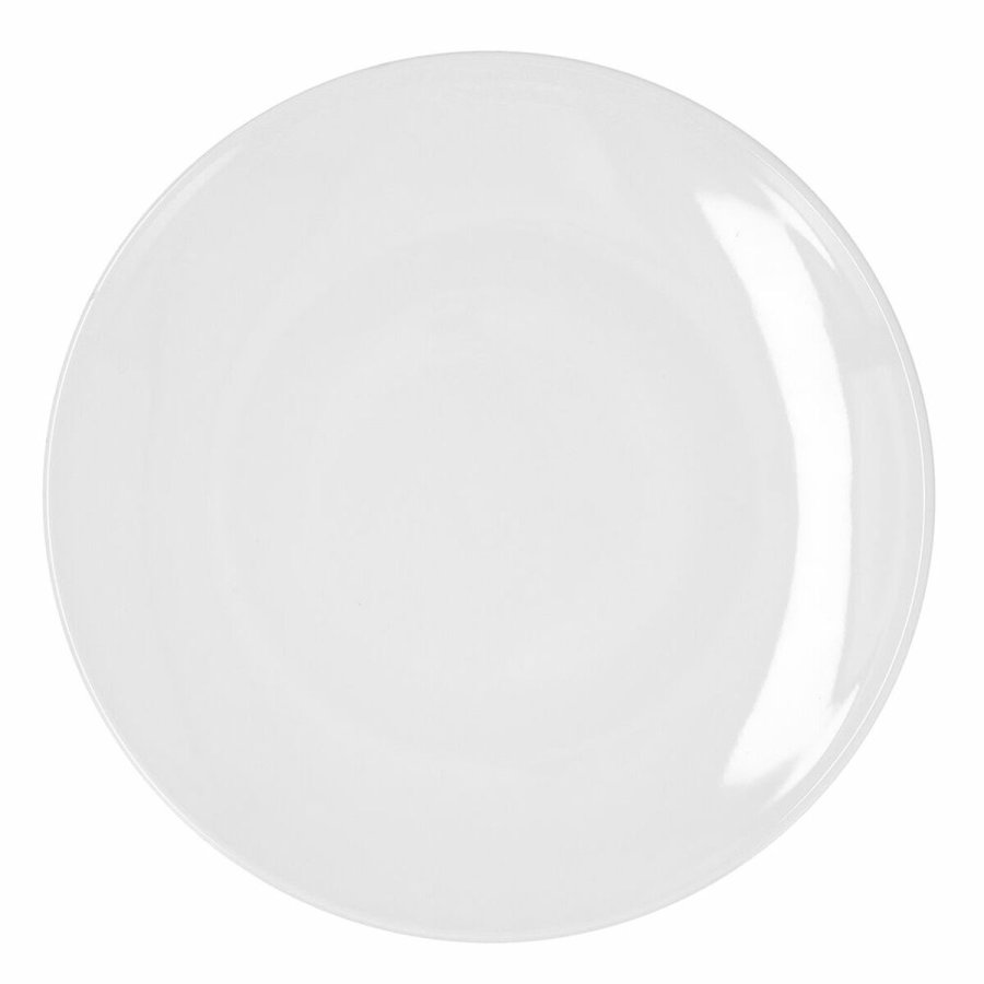 Flad Plade Bidasoa Glacial Coupe Hvid Keramik  30 cm (4 enheder) (Pack 4x) #1