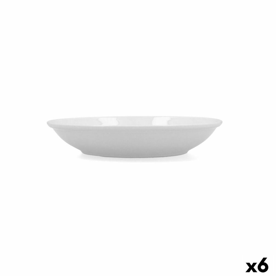 Dyb tallerken Bidasoa Glacial Coupe Keramik Hvid (21 cm) (Pack 6x) #4