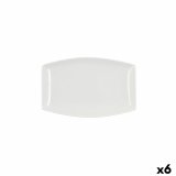 Kkkenspringvand Quid Gastro Firkantet Keramik Hvid (25,2 x 16 x 2 cm) (6 enheder) #1
