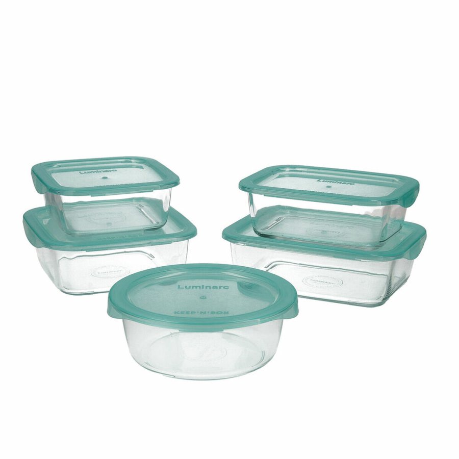 Madkassest Luminarc Keep'n Lagon Krystal To-farvet (5 pcs) #1