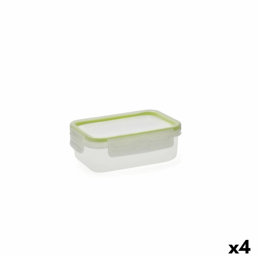 Madkasse Quid Greenery Gennemsigtig Plastik 475 ml (4 enheder) (Pack 4x) #4