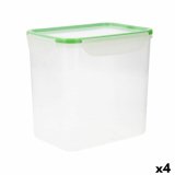 Hermetisk madkasse Quid Greenery Gennemsigtig Plastik 4,7 L (4 enheder) (Pack 4x) #4