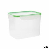 Hermetisk madkasse Quid Greenery Gennemsigtig Plastik (3,7 L) (Pack 4x) #4