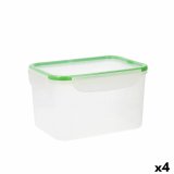 Madkasse Quid Greenery 2,8 L Gennemsigtig Plastik (4 enheder) (Pack 4x) #4