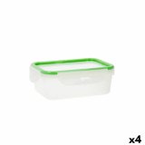 Madkasse Quid Greenery 1 L Gennemsigtig Plastik 13 x 18 x 6,8 cm - 1 L (4 enheder) (Pack 4x) #4