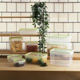 Hermetisk madkasse Quid Greenery Gennemsigtig Plastik Rektangulr 1,05 L (4 enheder) #4