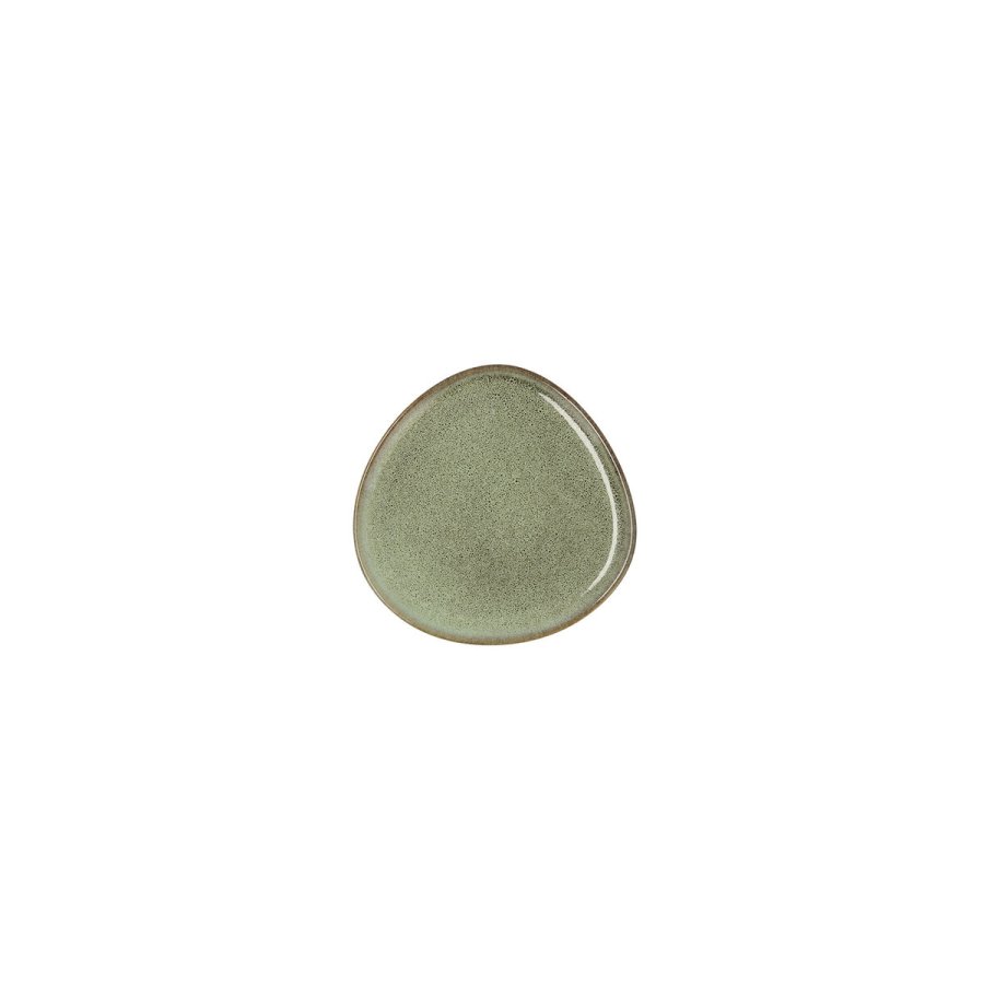 Flad Plade Bidasoa Ikonic Grn Keramik 11 x 11 cm (12 enheder) (Pack 12x) #1