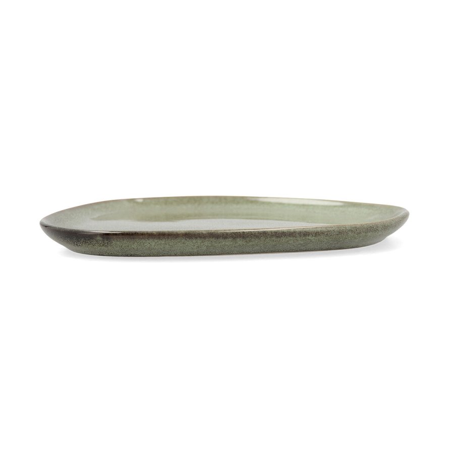 Flad Plade Bidasoa Ikonic Grn Keramik 14 x 13,6 cm (12 enheder) (Pack 12x) #10