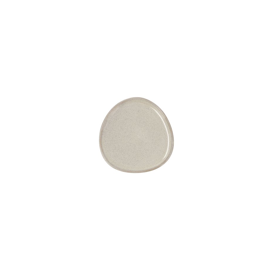 Flad Plade Bidasoa Ikonic Hvid Keramik 11 x 11 cm (12 enheder) (Pack 12x) #1