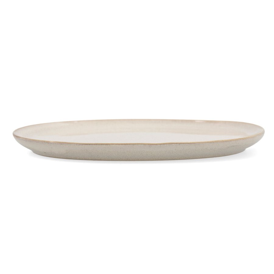 Flad Plade Bidasoa Ikonic Hvid Keramik 20,2 x 19,7 cm (6 enheder) (Pack 6x) #10