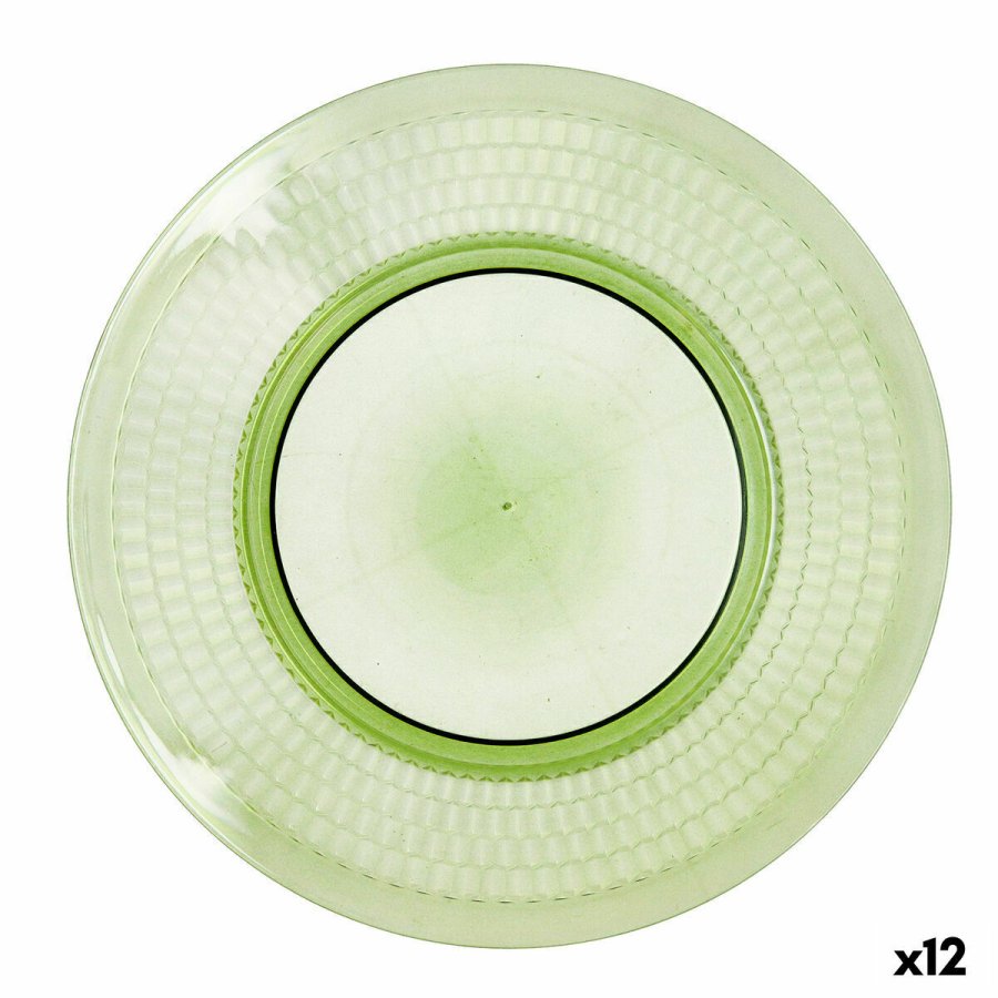 Flad Plade Quid Viba Grn Plastik  27 cm 27 cm (12 enheder) (Pack 12x) #4