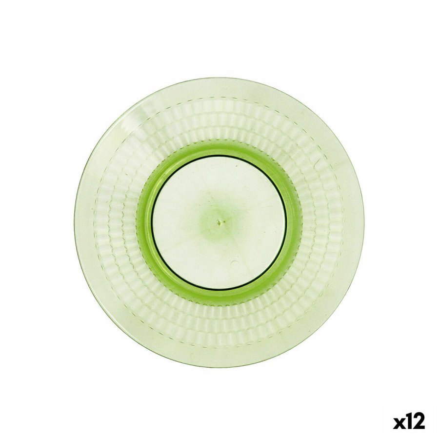 Desserttallerken Quid Viba Grn Plastik 20 cm (12 enheder) #4
