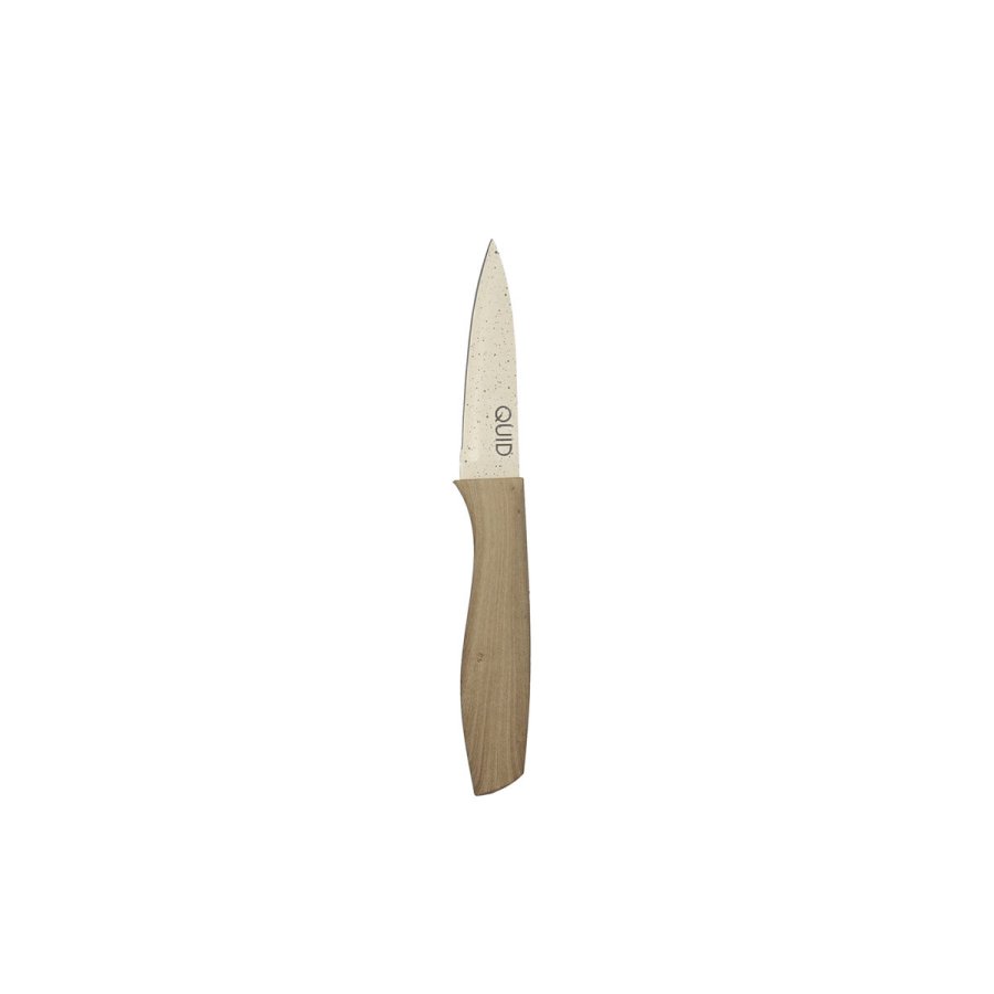 Skrllekniv Quid Cocco Brun Metal 9 cm (Pack 12x) #1