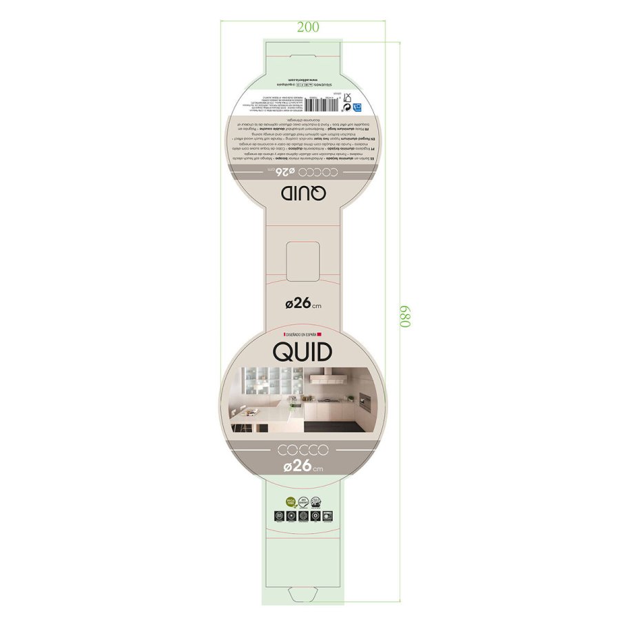 Skridsikker stegepande Quid Cocco Smedet aluminium 26 cm #13