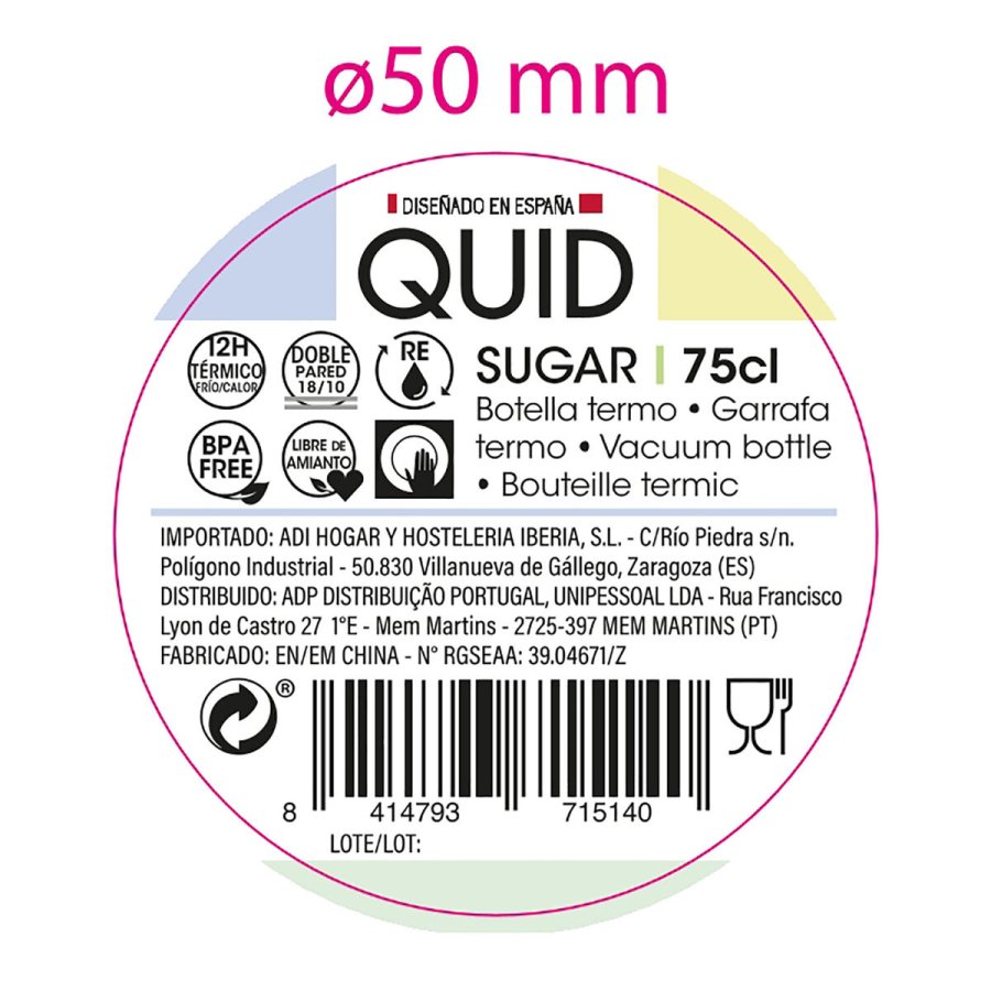 Termokande Quid Sugar Bl Metal 750 ml #2