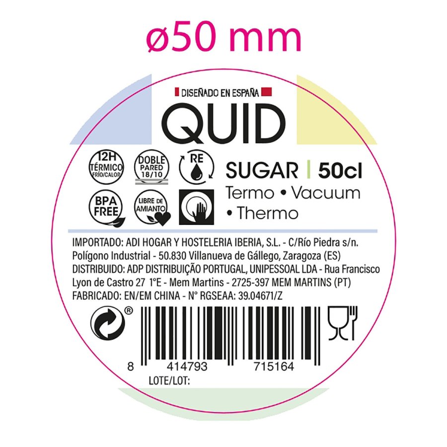 Termokande Quid Sugar Bl Metal 500 ml #2