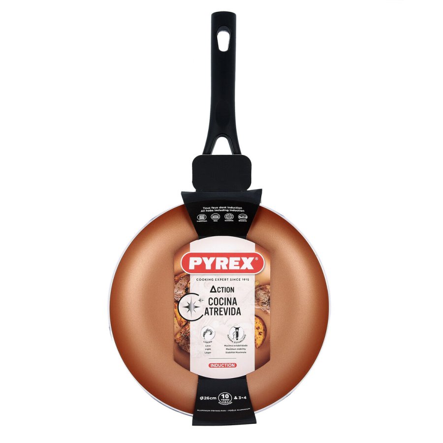 Stegepande Pyrex Action Stemplet aluminium Kobber 26 cm #4