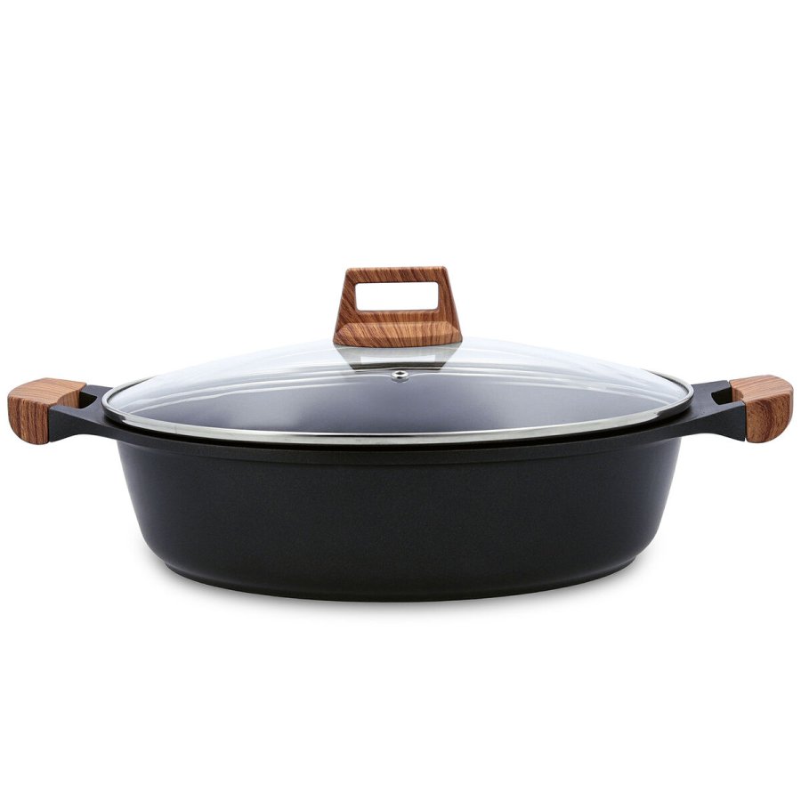 Gryde Med Lg Quid Karbon Stbt aluminium Sort 32 cm #1