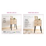 Natbord Vinthera Moa Natur Metal 35 x 26 x 65 cm #21