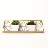 Hylder Vinthera Moa Stl Gylden 40 x 12 x 12 cm (8 enheder) #2