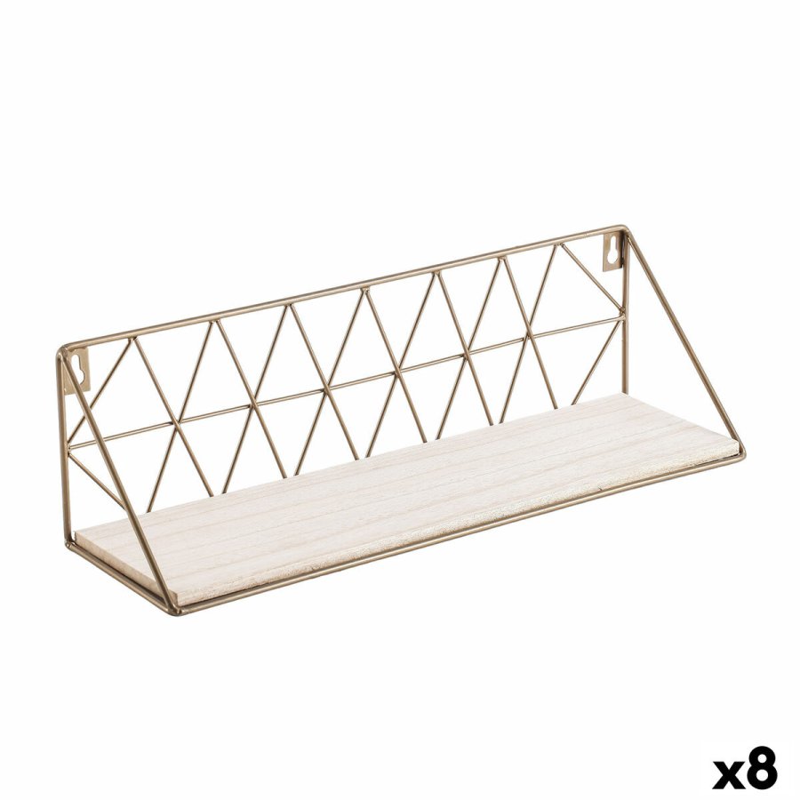 Hylder Vinthera Moa Stl Gylden 40 x 12 x 12 cm (8 enheder) #1
