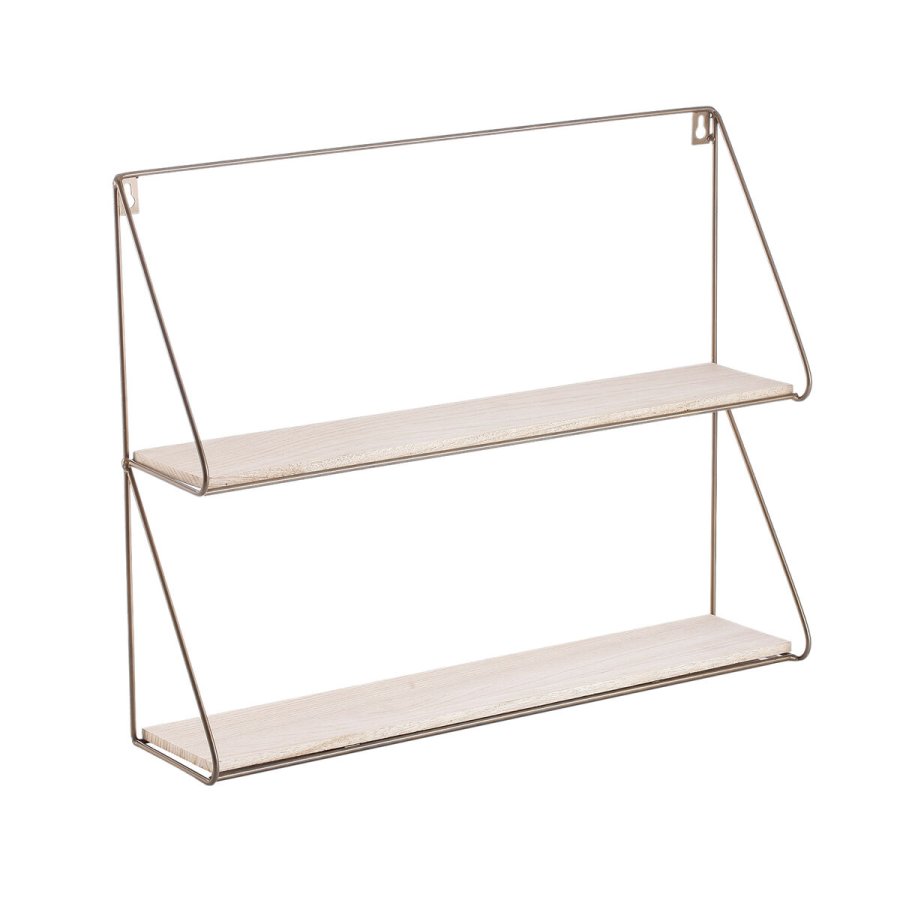 Hylder Vinthera Moa Stl Gylden 50 x 40 x 12 cm (6 enheder) #5