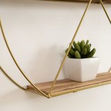 Hylder Vinthera Moa Gylden Stl 50 x 12 cm (6 enheder) #4