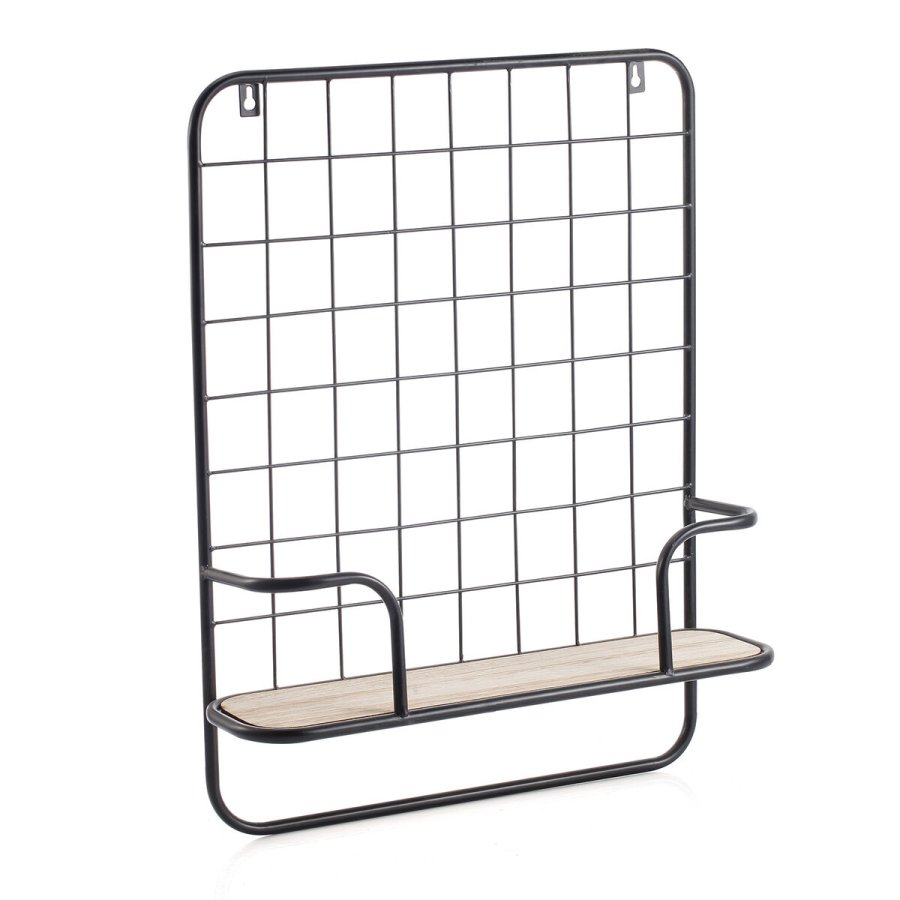 Hylder Vinthera Moa Stl Sort Metal 42,5 x 12 x 56 cm (8 enheder) #5