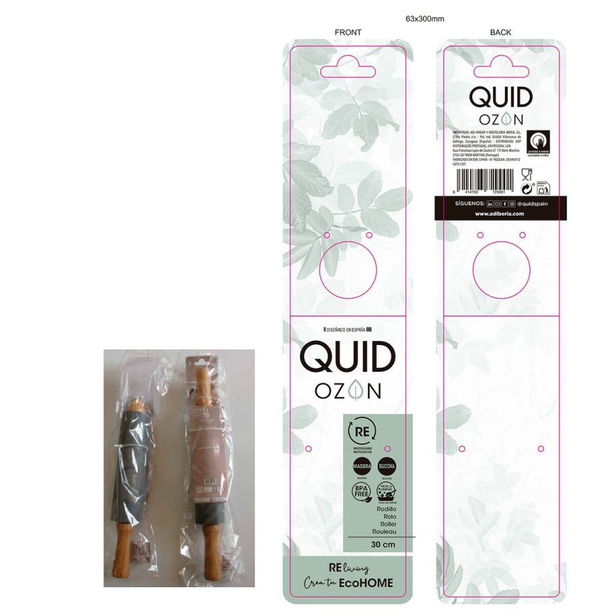 Wienerbrd kagerulle Quid Ozon Plastik 30 cm Grn #4