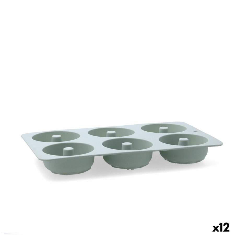 Bageform til bagvrk Quid Ozon Grn Silikone (12 enheder) #1