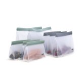 St med genanvendelige poser til fdevarer Quid Rico Plastik Zip 8 Dele #5