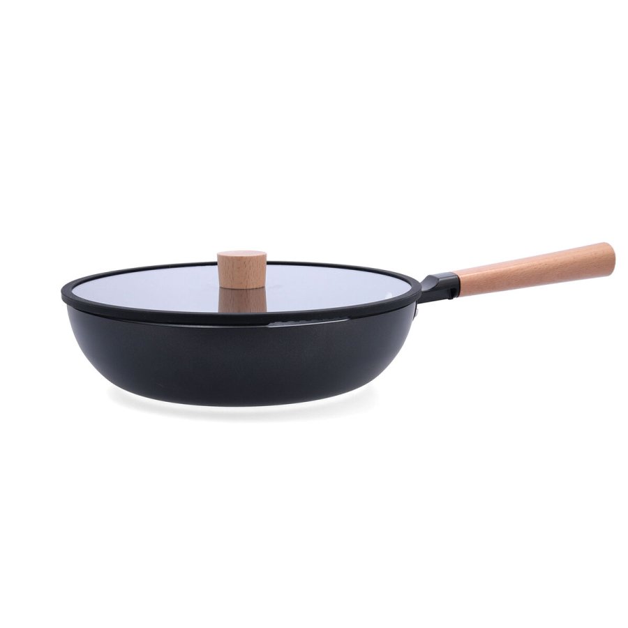 Stegepande Quid Naturalia Sort Metal 28 cm Med lg Gryderetter #1