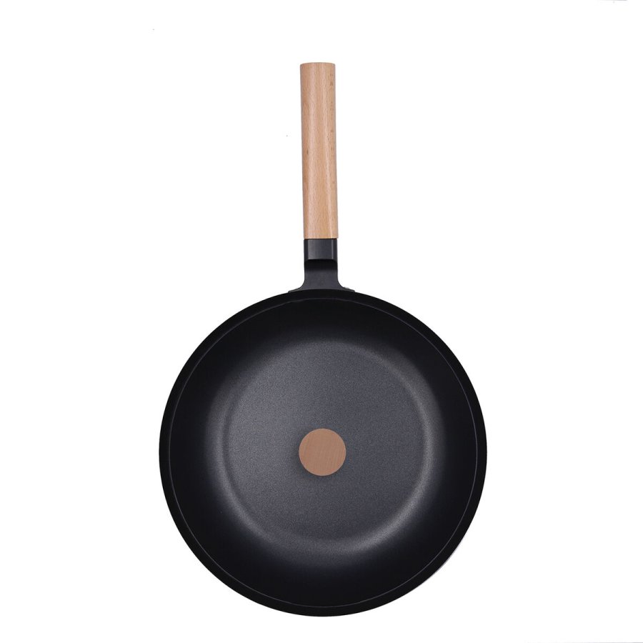 Stegepande Quid Naturalia Sort Metal 28 cm Med lg Gryderetter #13