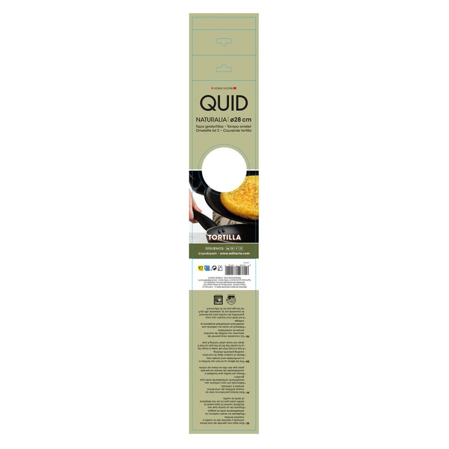 Stegepande lg Quid Naturalia Sort Metal 28 cm Omelet #10