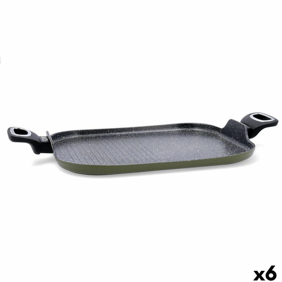 Grillpande Quid Naturalia Sort Metal 39 x 28 cm (6 enheder) #1