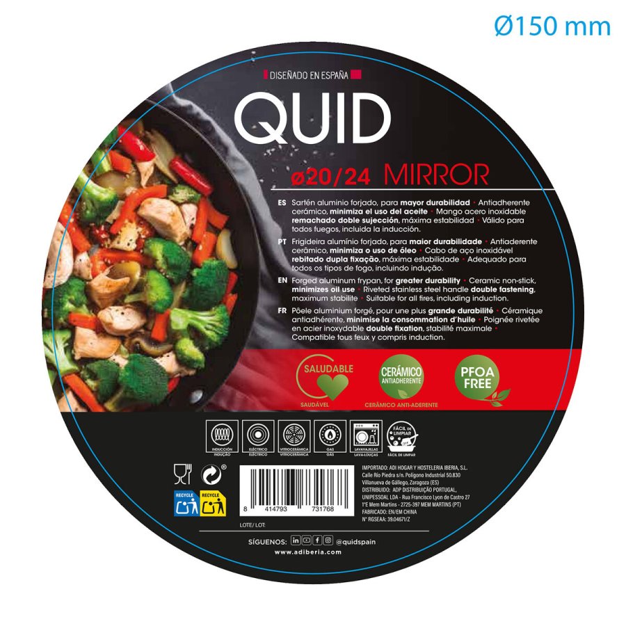 St med Stegepander Quid Mirro Rd Metal 2 Dele #4