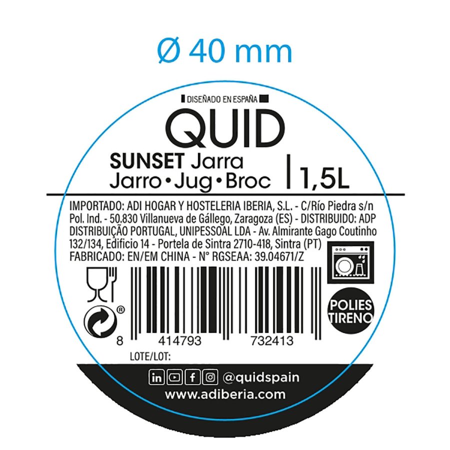 Kande Quid Sunset Koral Plastik 1,5 L #4