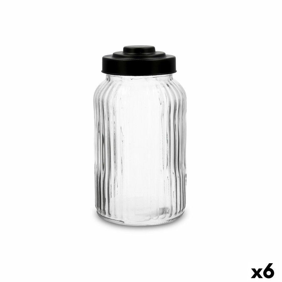 Beholder Quid Maison Gennemsigtig Glas 1,25 L (6 enheder) #1