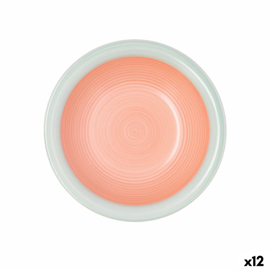 Dyb tallerken Quid Kaleido Grn Koral Keramik  21,5 cm (12 enheder) #1