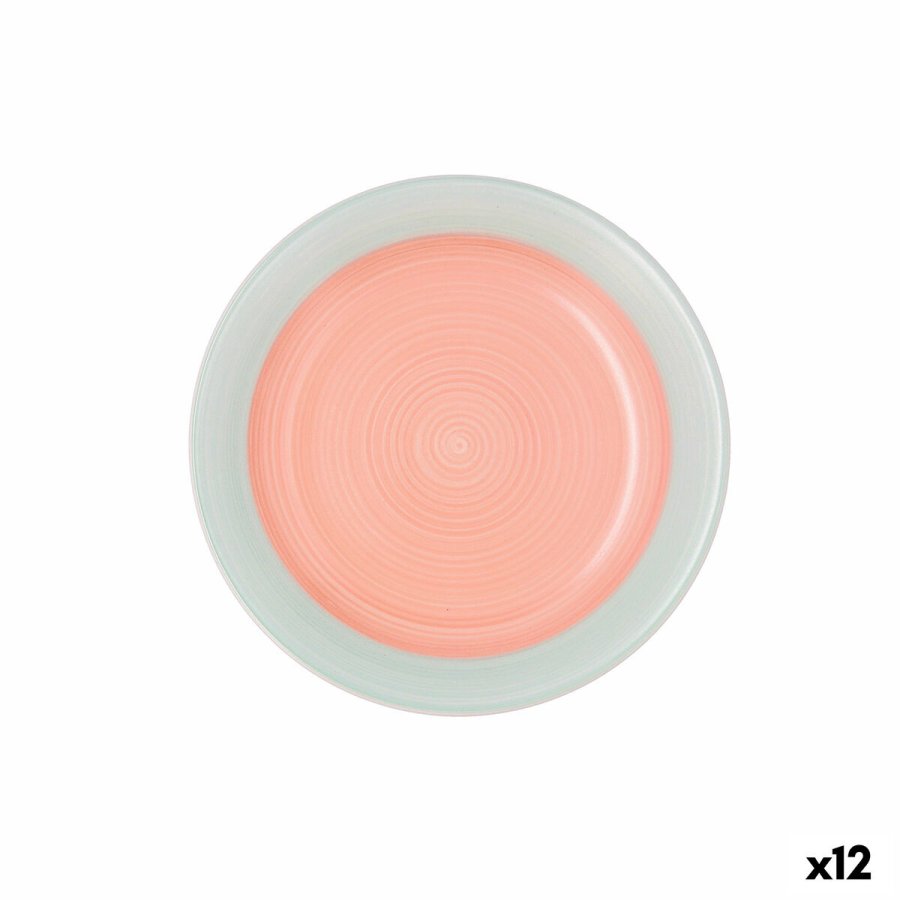 Desserttallerken Quid Kaleido Grn Koral Keramik 19 cm (12 enheder) #1