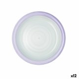 Flad Plade Quid Kaleido Grn Lilla Keramik 27 cm (12 enheder) #1