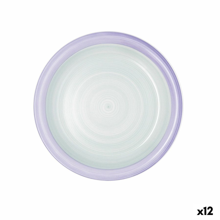 Flad Plade Quid Kaleido Grn Lilla Keramik 27 cm (12 enheder) #1