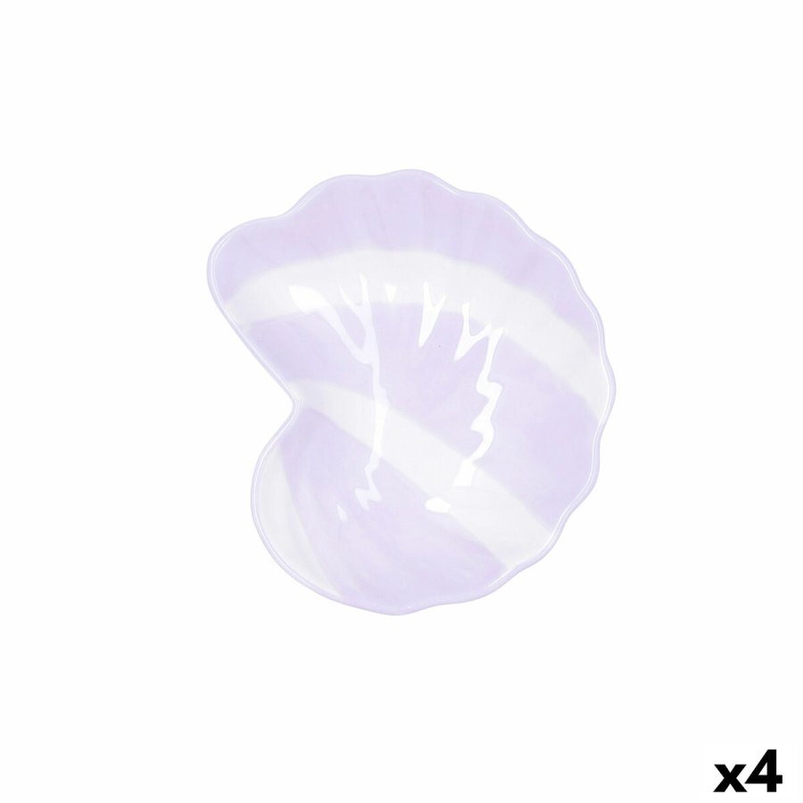 Skl Quid Kaleido Lilla Keramik Snegl 16 x 14 x 4 cm (4 enheder) #1